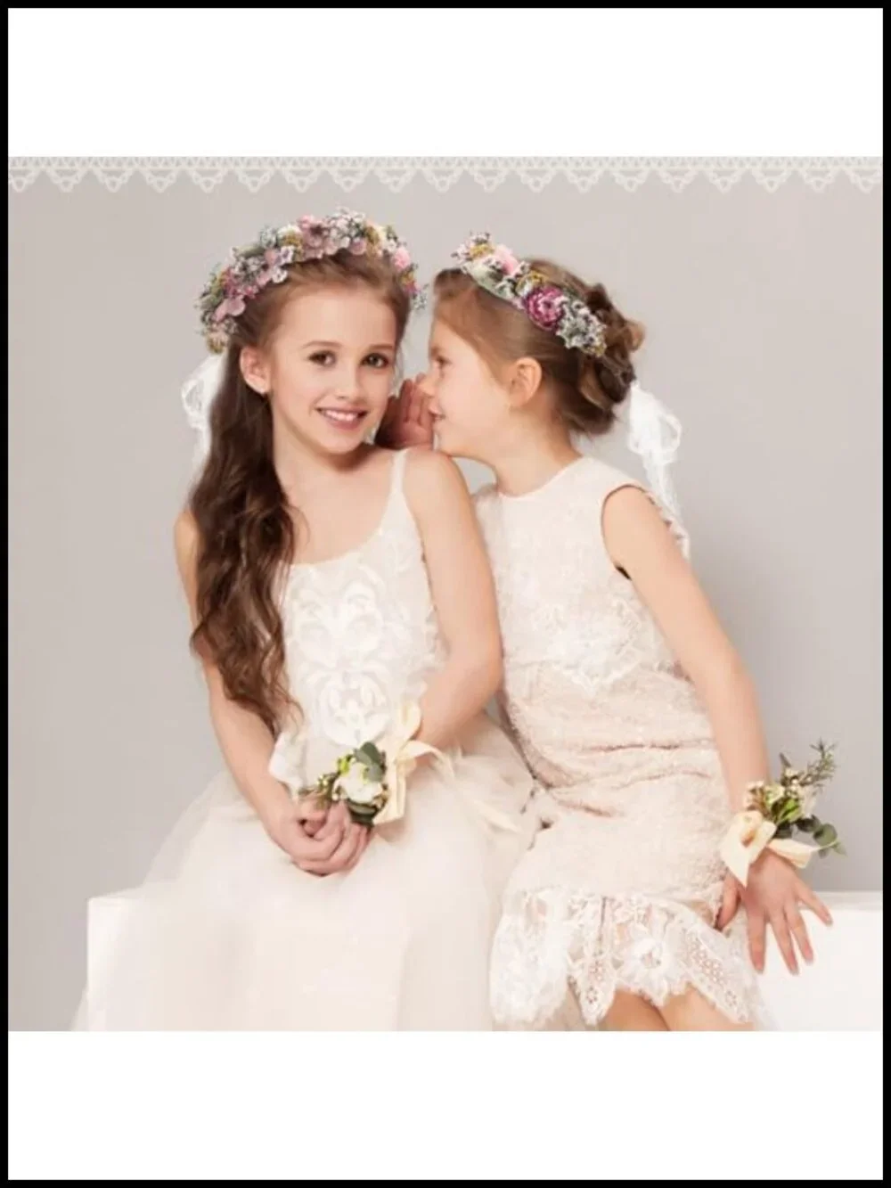 Dried Flower Wedding Headband Hair Accessory Adjustable Ribbon